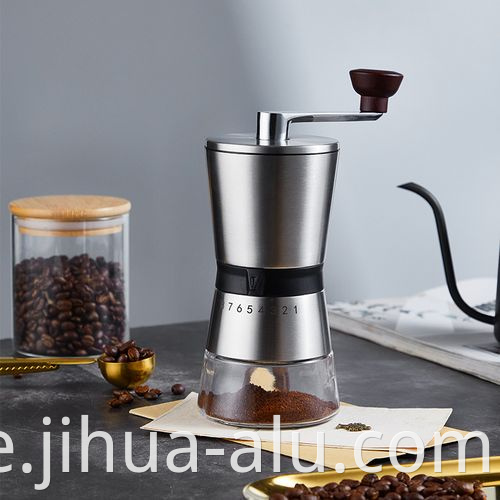 Household Aluminum Kitchen Accessory Aluminium Coffee Grinder